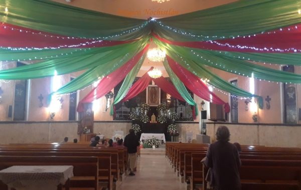 Capilla de Guadalupe adornada