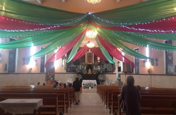 Capilla de Guadalupe adornada